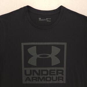 Under Armour Casual Crew Neck Short Sleeve Graphic T Shirt Mens Size S Black